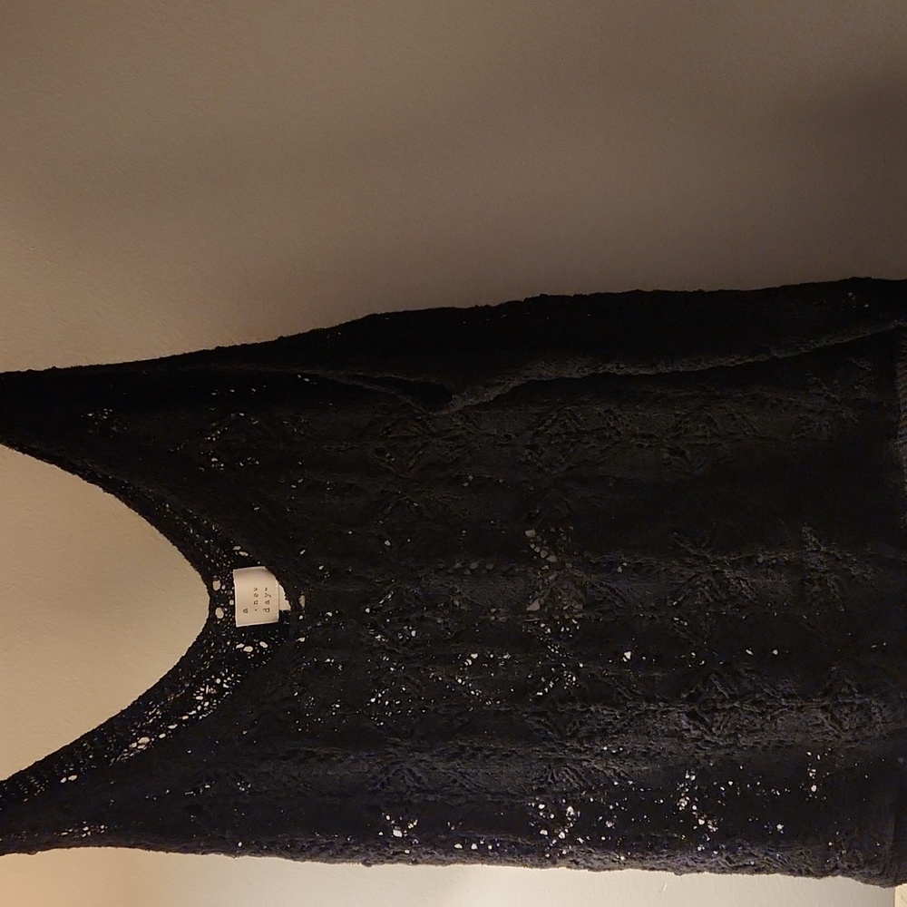 a new day Black Lace Sweater
